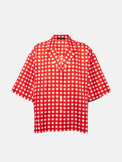 Joseph Leopold gingham silk and cotton shirt at Collagerie