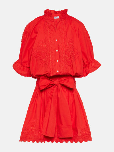 Juliet Dunn Cotton poplin shirt dress at Collagerie