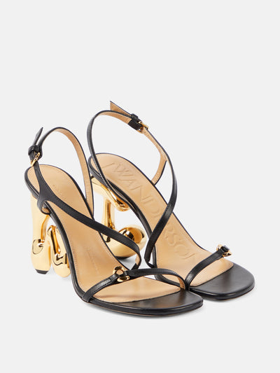 Jw Anderson JW Bubble Heel leather sandals at Collagerie