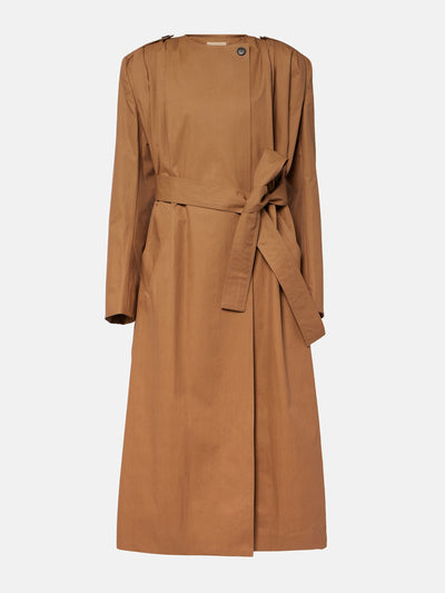 Khaite Minnler cotton-blend twill trench coat at Collagerie