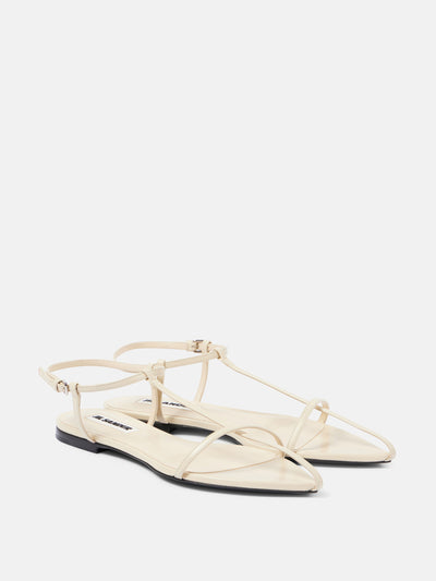 Jil Sander Leather sandals at Collagerie