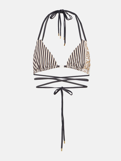 Loewe Paula'S Ibiza Printed triangle bikini top at Collagerie