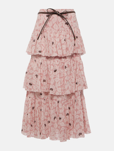 Zimmermann Ottie floral midi skirt at Collagerie