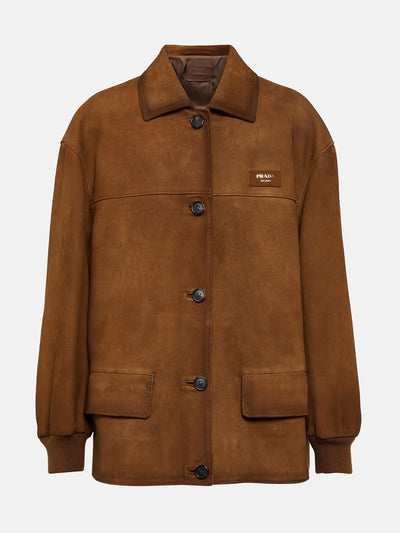 Prada Oversized suede jacket at Collagerie