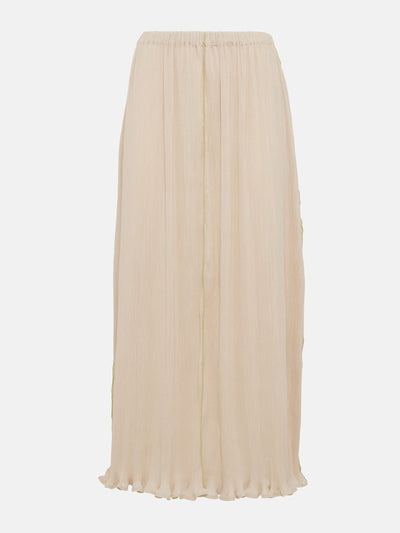 Totême Plissé high-rise maxi skirt at Collagerie