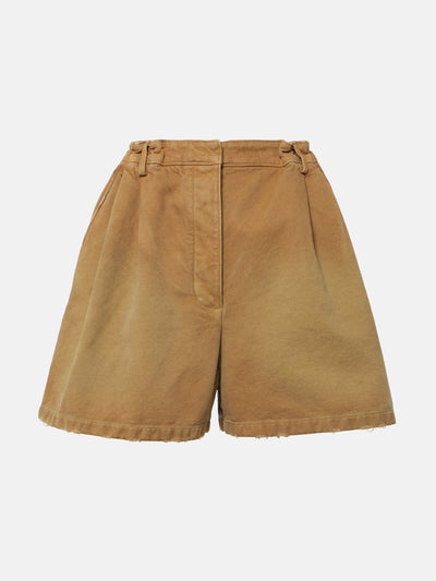 Prada Cotton canvas shorts at Collagerie