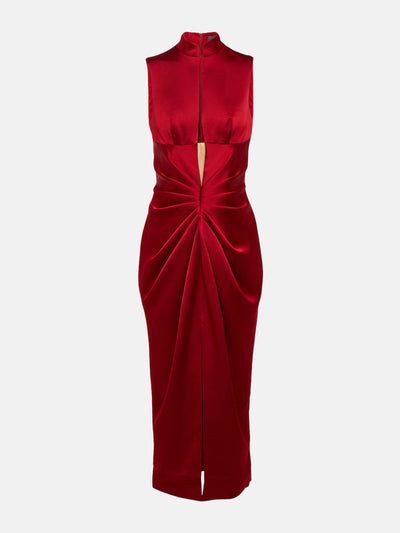 Rasario Draped cutout midi dress at Collagerie