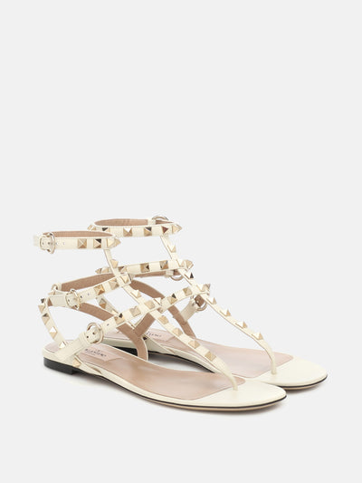 Valentino Garavani Rockstud leather sandals at Collagerie