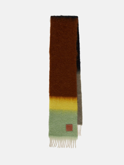 Loewe Striped mohair and wool scarf at Collagerie