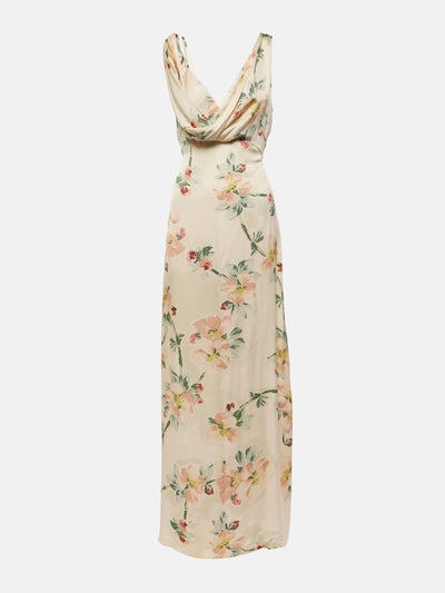 Toteme Floral draped maxi dress at Collagerie