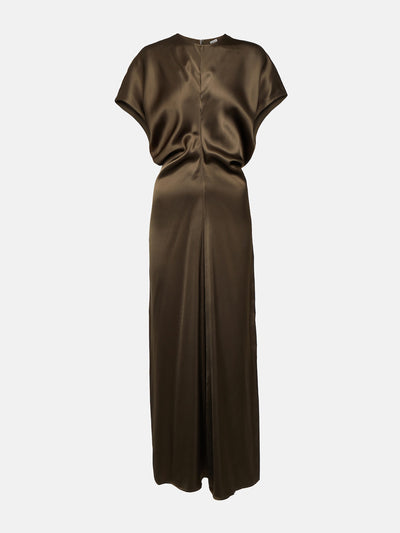 Totême Satin maxi dress at Collagerie