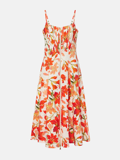 Zimmermann Tranquillity floral linen midi dress at Collagerie