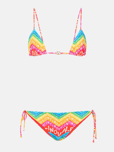 Valentino Valentino Chevron 24 bikini at Collagerie