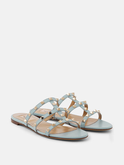 Valentino Garavani Rockstud leather sandals at Collagerie