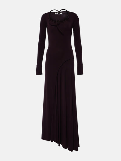 Victoria Beckham Twist-detail jersey gown at Collagerie