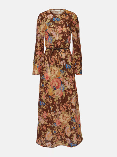 Zimmermann August floral linen maxi dress at Collagerie