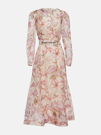 Zimmermann Matchmaker floral linen and silk midi dress at Collagerie