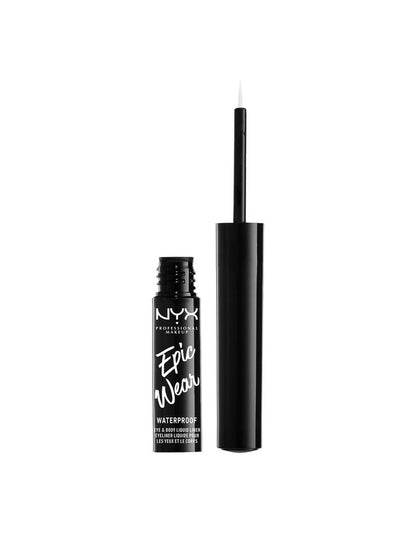 NYX Cosmetics Silver metallic Epic Wear liquid eye liner at Collagerie