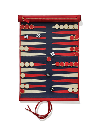 Not Another Bill Leather backgammon roll at Collagerie