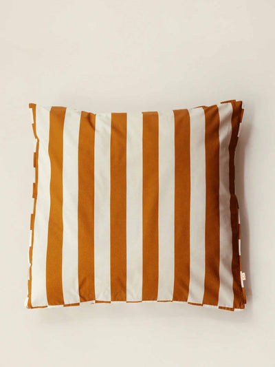 Nancybird Tobacco stripe cushion cover at Collagerie