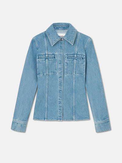 Nanushka Mireio denim shirt at Collagerie