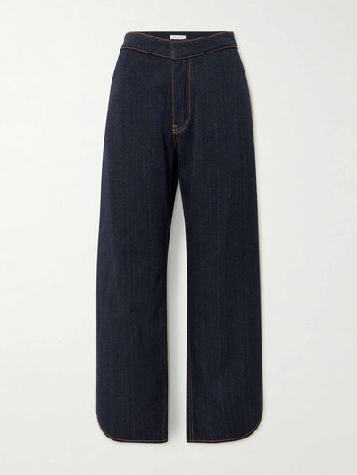 Alaïa Layered low-rise wide-leg jeans at Collagerie