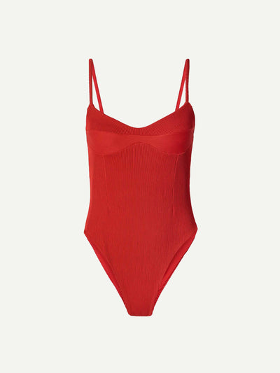 Haight Monica ribbed swimsuit at Collagerie