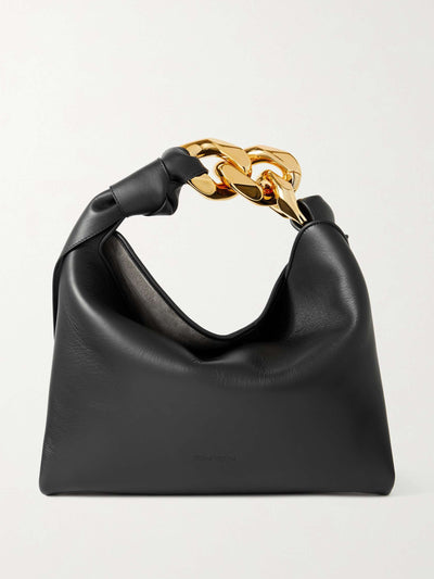 Jw Anderson Chain-embellished leather tote bag at Collagerie