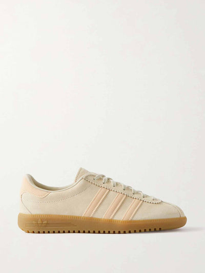 Adidas Originals Leather-trimmed suede sneakers at Collagerie