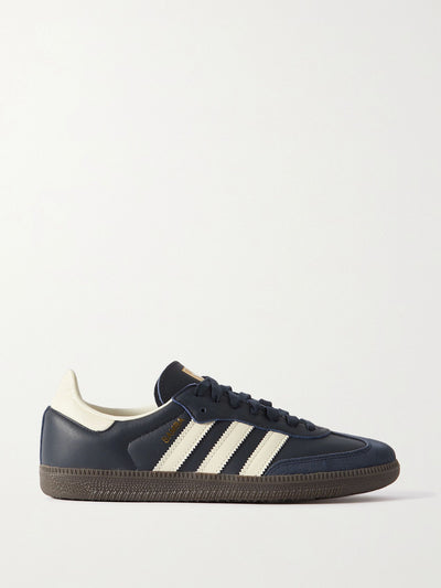 Adidas Originals Samba OG suede-trimmed leather sneakers at Collagerie