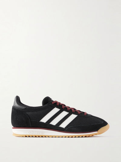 Adidas Originals SL 72 OG suede and leather-trimmed mesh sneakers at Collagerie
