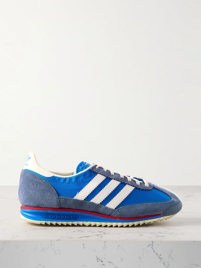 Adidas Originals SL 72 OG suede and leather-trimmed nylon sneakers at Collagerie