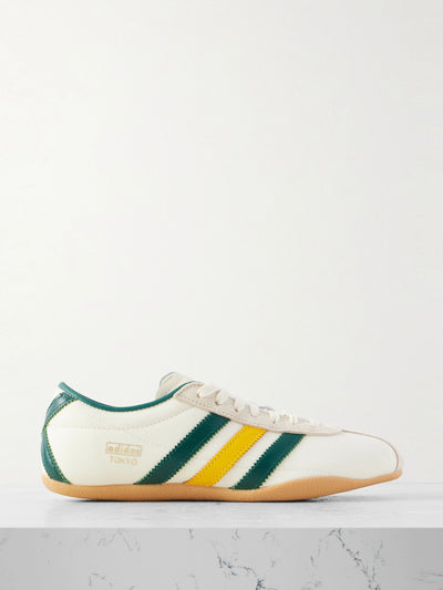 Adidas Originals Tokyo suede and leather-trimmed shell sneakers at Collagerie
