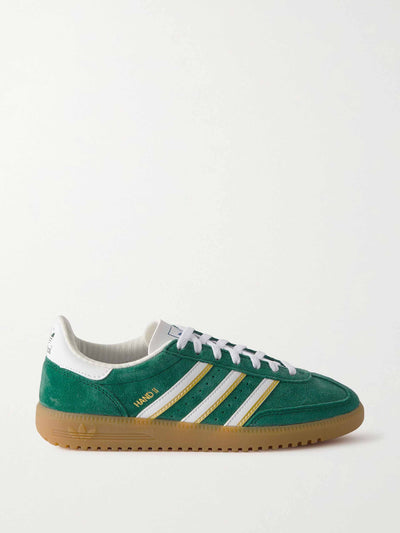 Adidas Originals Hand 2 leather-trimmed suede sneakers at Collagerie