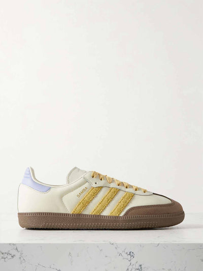 Adidas Originals Samba OG suede-trimmed leather sneakers at Collagerie