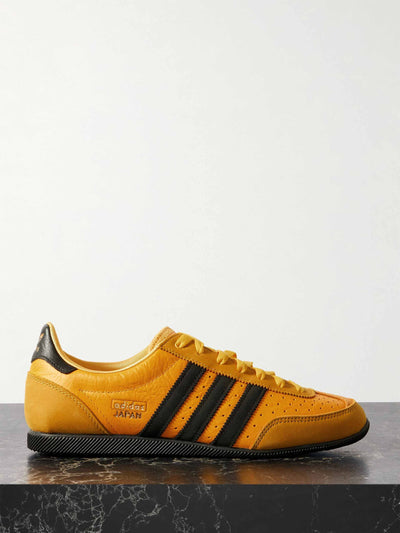 Adidas Originals Japan suede-trimmed leather sneakers at Collagerie
