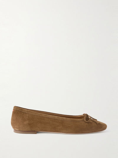 Aeyde Delfina suede ballet flats at Collagerie