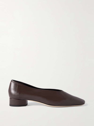 Aeyde Delia leather pumps at Collagerie