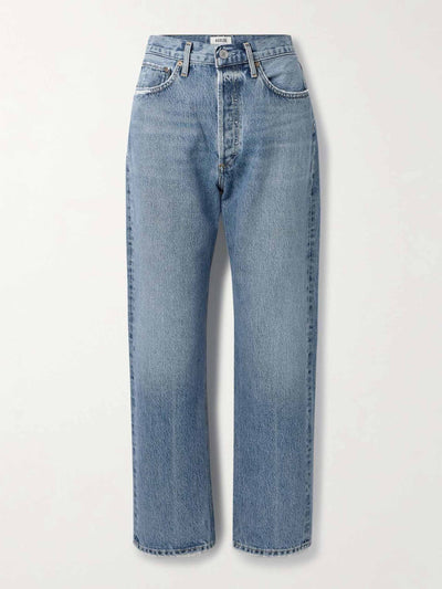 Agolde ’90s cropped mid-rise straight-leg organic jeans at Collagerie