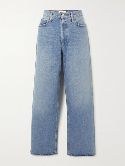 Agolde + Net Sustain Mid-denim low-rise organic boyfriend jeans at Collagerie