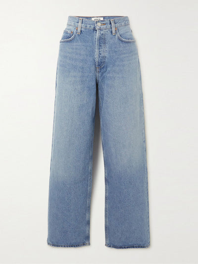 Agolde + Net Sustain Blue organic wide-leg jeans at Collagerie