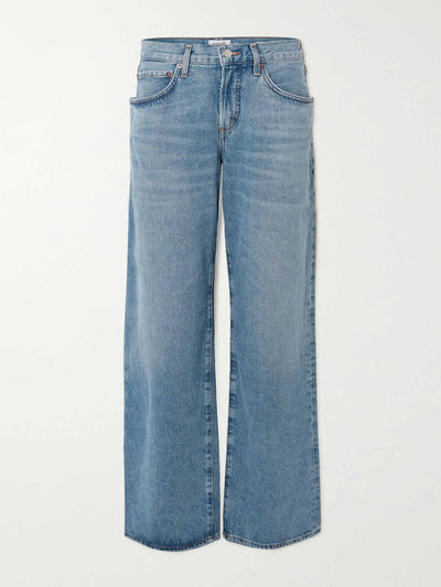 Agolde Fusion high-rise straight-leg organic jeans at Collagerie