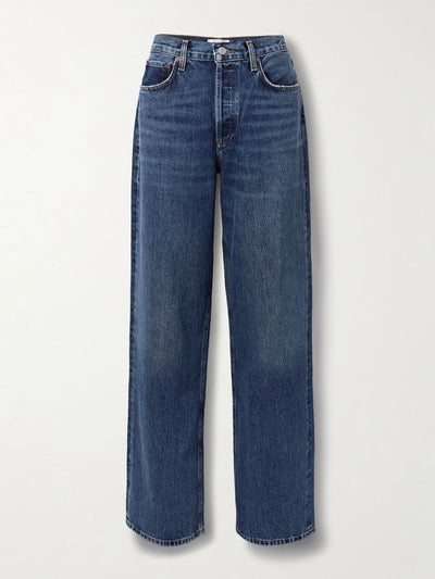 Agolde Low Slung Puddle low-rise jeans at Collagerie