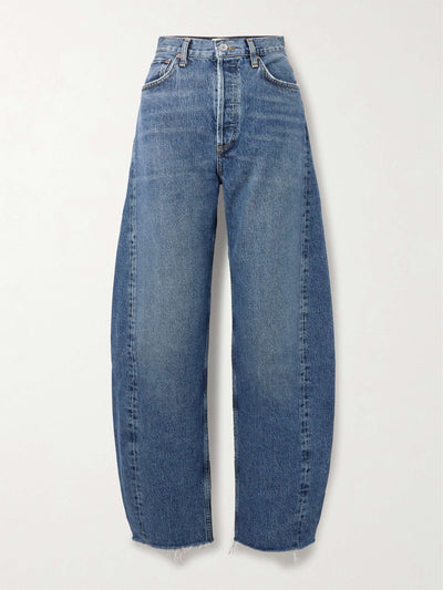 Agolde Luna cropped high-rise tapered jeans at Collagerie