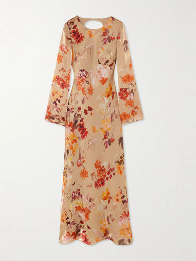 Aje Transept floral-print satin maxi dress at Collagerie