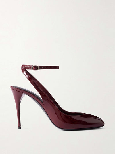 Alaïa 90 patent-leather pumps at Collagerie
