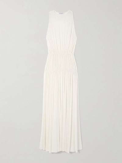 Alaïa Gathered jersey maxi dress at Collagerie