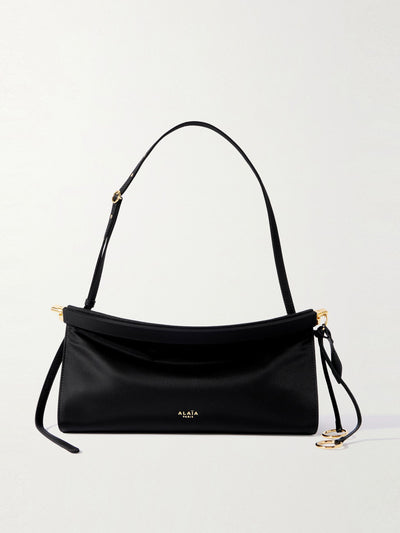 Alaïa Le Click E/W medium satin-twill shoulder bag at Collagerie