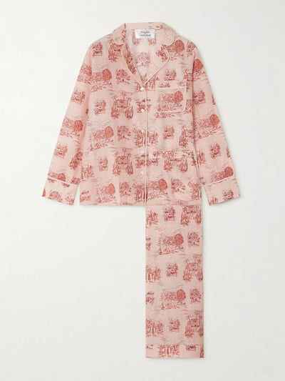 Thierry Colson Albertine printed cotton and silk-blend pyjama set at Collagerie