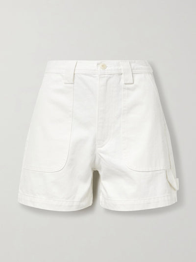 Alex Mill White denim shorts at Collagerie